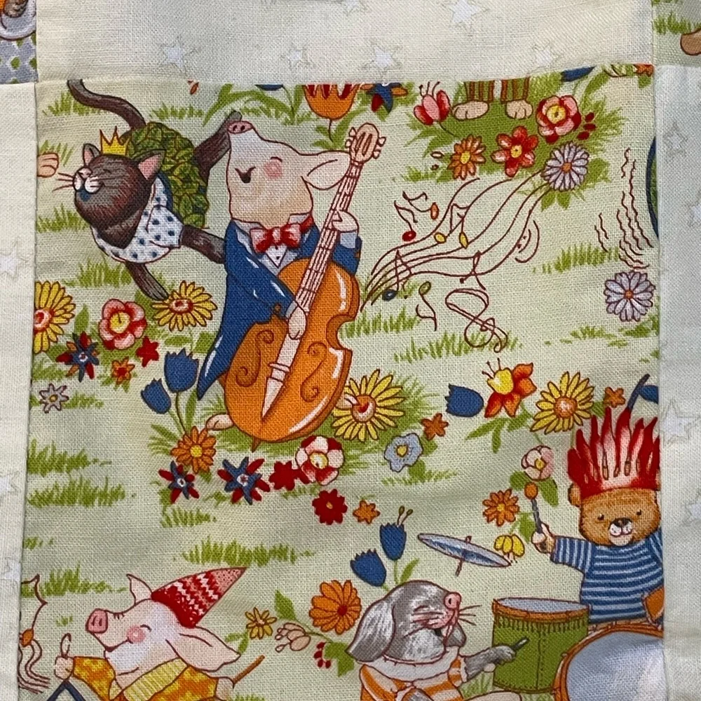 Patchwork Quilt Handcrafted by Shepherd Quilters Stroller Blanket Child Size